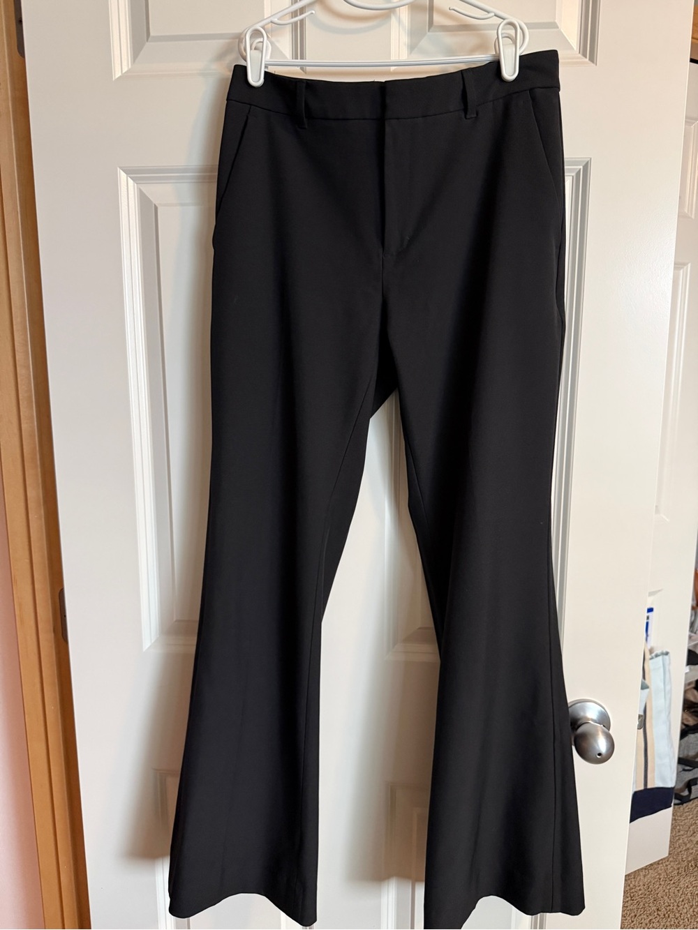 Banana Republic Black Tailored Flare Dress Pants